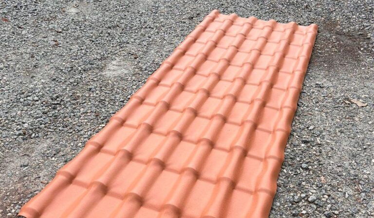 Telhas de PVC medidas