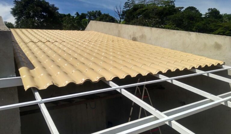 Como fazer estrutura para telhado de PVC