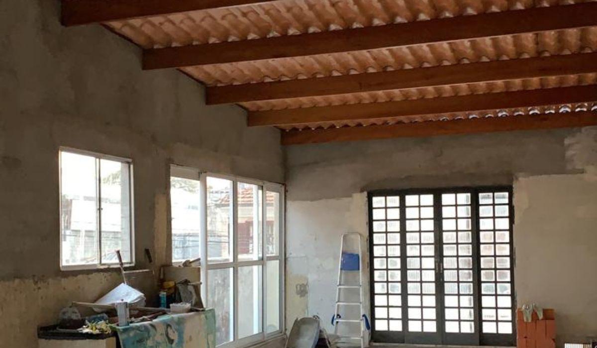 Estrutura para telhado de PVC