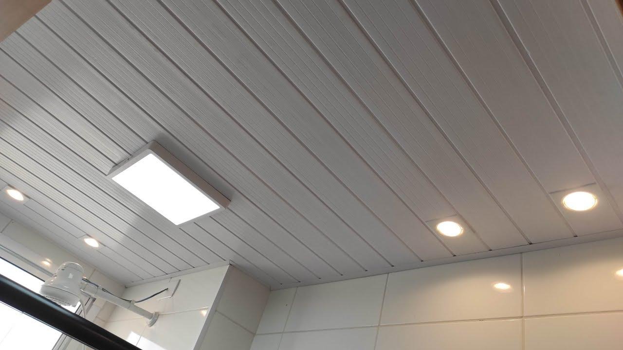 Iluminação no forro de PVC